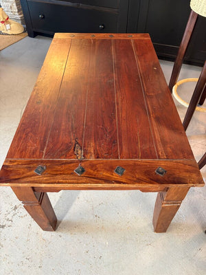 Solid Acacia Wood Mission Style Coffee Table