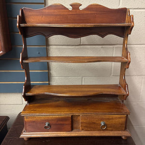 Vintage-Style Wooden Spice Rack w Drawers