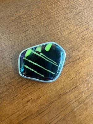 Handmade Melted Glass Brooch