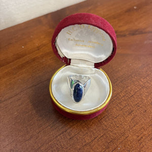 Vintage Sterling Silver Sodalite Ring