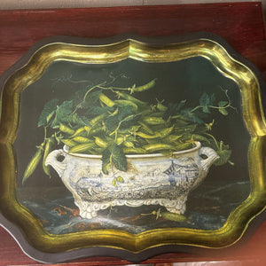 Vintage Toleware Serving Tray artwork by Stephanie Hoppen
