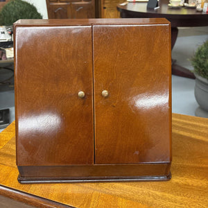 Vintage 1990's Bombay Company Wooden Stationary Desktop Cabinet