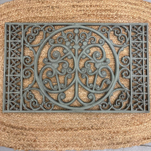 Sage Rectangular Cast Iron Floor/ Wall Decor