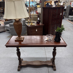 Mahogany Console Table w Base