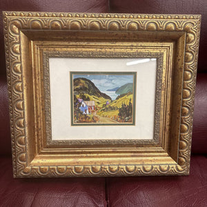 Landscape Print Framed in a Gold Ornate Frame