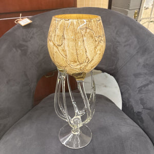 Jozefina Krosno Hand-Blown Jellyfish Vase