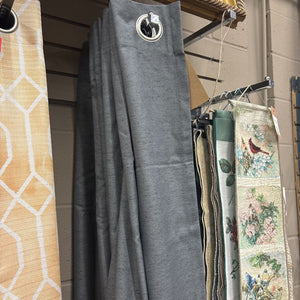 PAIR of NEW Grey Blackout Insulated Ring Curtain Panels