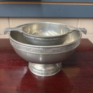 Traditional Scottish Pewter Quaich "Tasting Bowl"