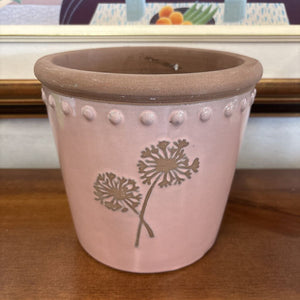 Pastel Pink "Dandilion" Planter Pot