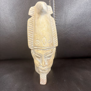 Hand-Carved Stone Egyptian Pharaoh Sculpture- Made in Egypt