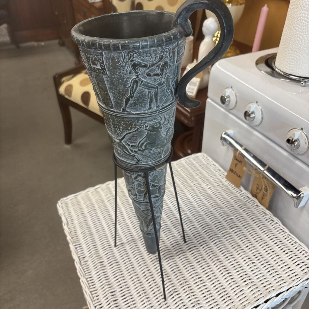 Gecian Replica of Minoan "Boxer Rhyton Libation Vessel" ft. Horizontal Relief Scenes