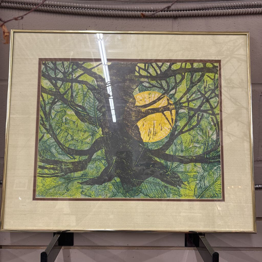 Framed "In Nature" Colour Wax Relief Original Artwork by Stephanie Ford