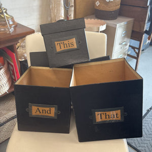 Set of Three "This & That" Boxes
