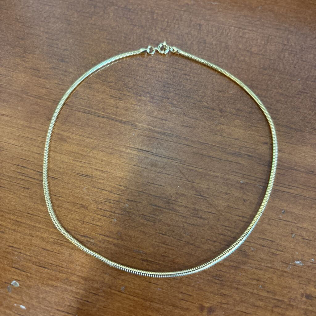 Gold-Toned Snake Style Necklace