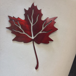Red Metal Maple Leaf