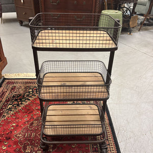 3-Tier Industrial Rolling Storage Cart