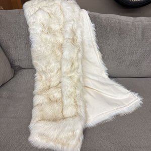 White Faux Fur Blanket