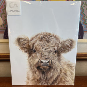 Crystal Clarke EFFIE Highland Cow Fine Art Unframed Print