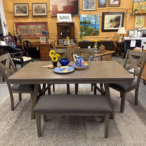 Ashley Furniture ALDWIN Dining Table, 4 Chairs + Bench