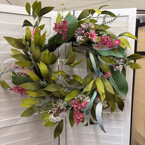 Spring/ Summer Pink Floral Wreath