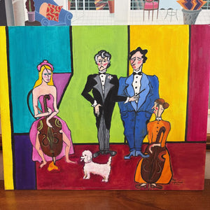Contemporary Original Acrylic Painting by S. Jeanneau
