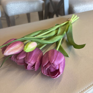 Fresh Touch Light Plum Double Late Tulip Bundle - 16.5" - 10200