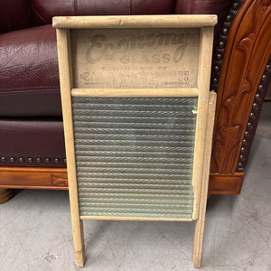 Antique 'Economy Glass' Canada Washboard