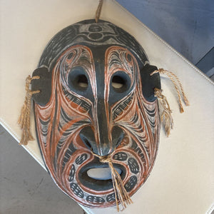 Carved & Painted Wooden Tribal Mask