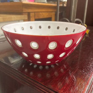Guzzini Le Murrine Bowl - Red & White