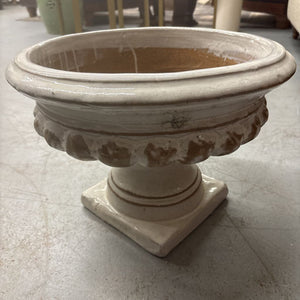 Ivory & Gold Ceramic Planter