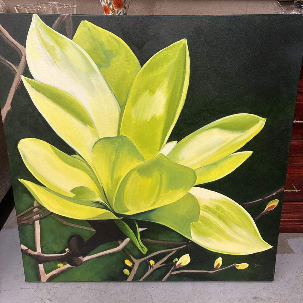 "Lemon Go Lightly" - Original Oil on Canvas by LOCAL ARTIST - Karen Fox