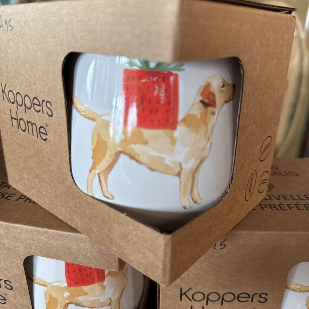 Dog w Present Mug 85104