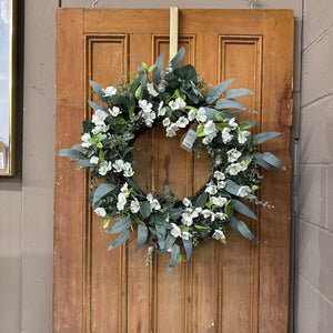 Spring Wreath - White Flowers