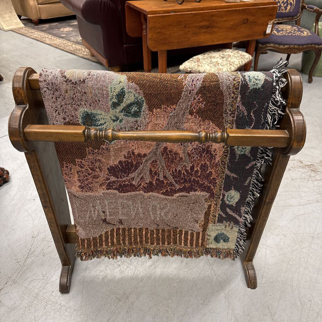 Wood Towel or Quilt Rack