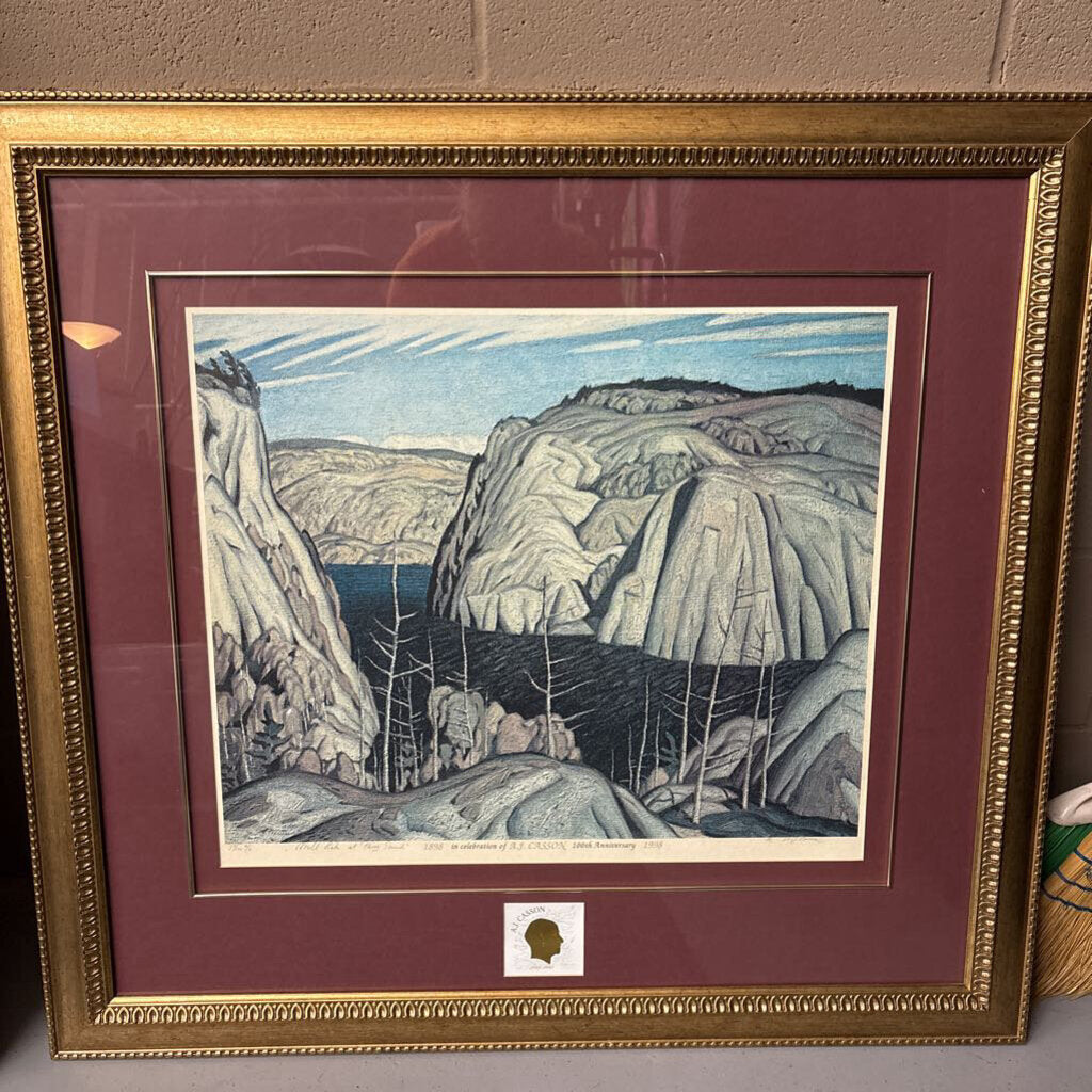 Framed Print of "Mill Lake at Perry Sound" by Group of 7- Alfred J. Casson