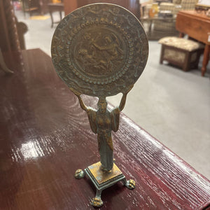 Decorative Cast-Bronze Archaeological Reproduction of an Etruscan Mirror