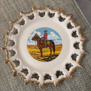 Vintage Porcelain Mounted Police Collector Plate