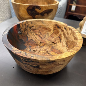 Hand Turned Burled Maple w Epoxy Bowl - LOCAL ARTIST DANNY LALONDE
