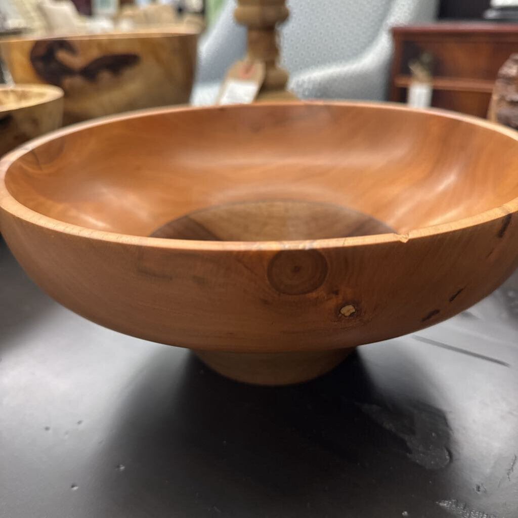 Hand Turned Burled Cherry & Walnut Graduated Bowl - LOCAL ARTIST DANNY LALONDE