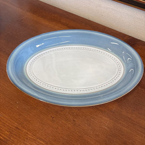 Vintage Blue & White Denby Castille Serving Plate-Made in England