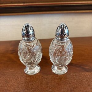 Pinwheel Crystal Salt & Pepper Shaker Set