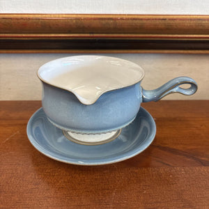Vintage Blue & White Denby Castille Gravy Pore-Made in England