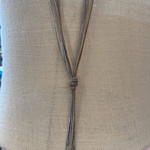 Multi Chain Knotted Necklace
