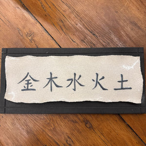 Five Elements - Chinese Porcelain Plaque