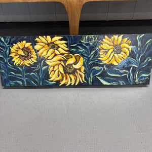 LOCAL ARTIST - Judy Herrington - 'Sunflowers' Acrylic on Canvas
