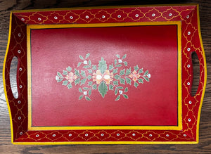 Hand Painted Wooden Serving Tray