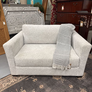 BENNETT'S Dawn Collection White Grey Twin Sofa Bed/Chair