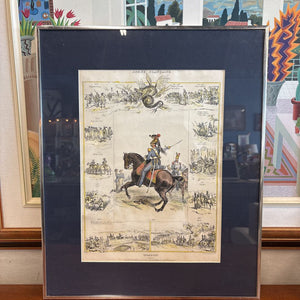 Vintage Art Print "Dragon" - Armee Francaise