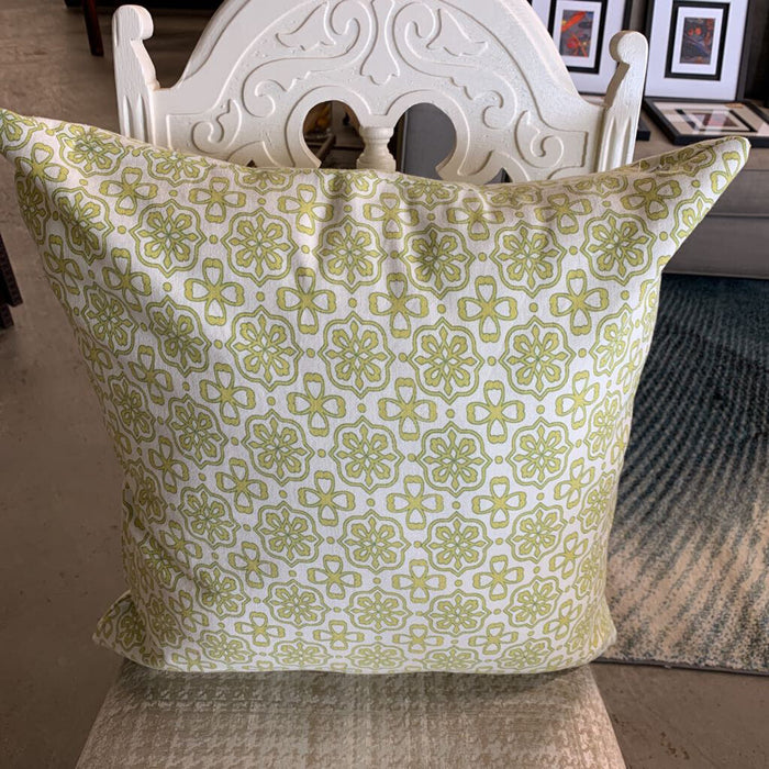 Lime Green Printed Pillow