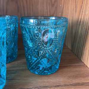 Turquoise Water Tumbler Glass - CAPRI
